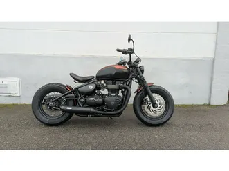 triumph bonneville bobber black 1200, retro, occasion, chf 12'440.-