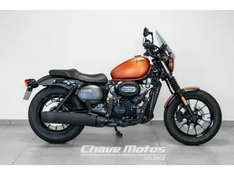 hyosung bobber aquila gv 125 2023 125 cm3 | moto custom | 5 904 km | orange | 26000 valence