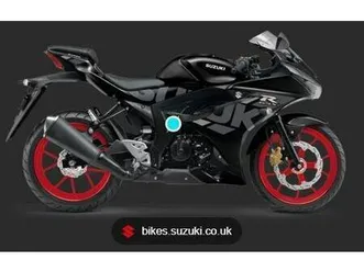 2023 suzuki gsx-r125 in black with red wheels