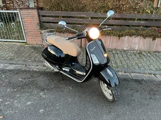 vespa gts 250 schwarz sitzbank beige
