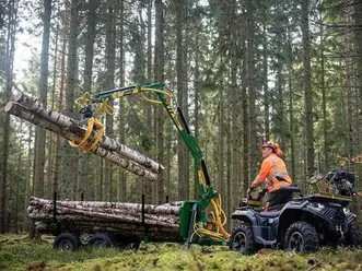 przyczepa leśna z hds do quada lub atv 2t, napęd, koniec z noszeniem nieporęt