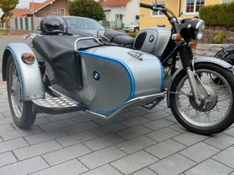 bmw r 60/5 mit beiwagen gespan