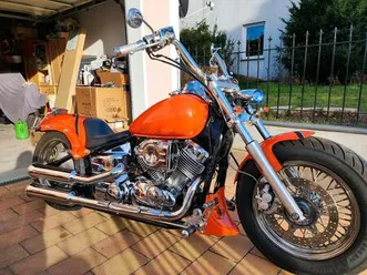 yamaha xvs 650 custom bike chopper