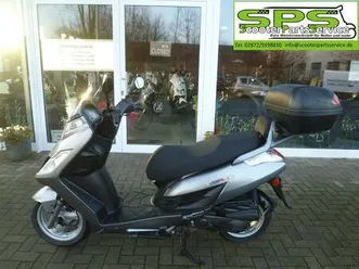 kymco yager gt 50 roller scooter 45 km/h grau großes topcase sps