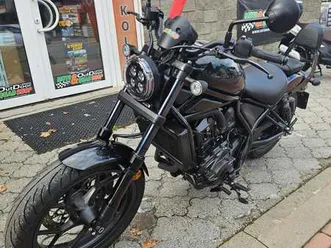 honda cmx 1100 rebel, tempomat, 1. majitel, čr, top stav 64kw 64 kw a2