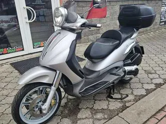 piaggio beverly 500, topcase, 2x klíč, vysoké plexi