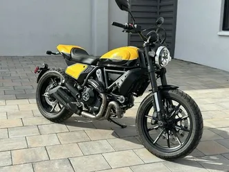 2020 ducati scrambler 800 full throttle shining black/yellow