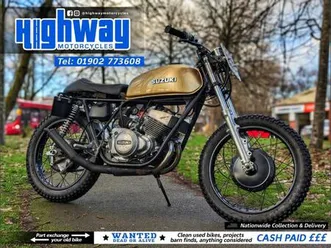 1973 suzuki gt250 x7 two stroke custom flat tracker mot excempt