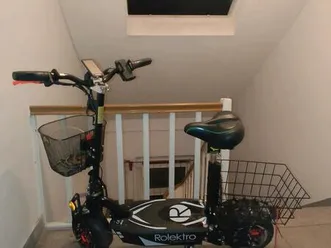 rolektro e-joy 20 e-scooter mit korb, 6 monate alt