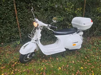 retro elektroroller futura classico 45 km/h weiß