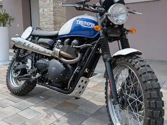 triumph scrambler mr. martini bianco