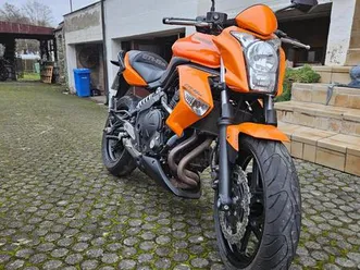 kawasaki er-6n, abs, 1. hand, um/unfallfrei, orange.