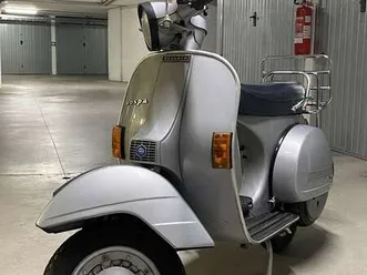 vespa p 200 e touring in eccezionali condizioni, cert storica argento