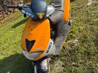 cpi hussar 50 ccm roller orange - guter zustand - papier vorhanden