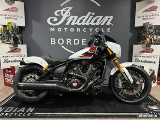 indian scout 101 2025 - ghost white metallic with graphics