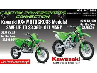 2025 kawasaki kx™ motocross models