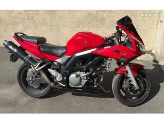 suzuki sv 650 s rouge – ligne haute – pneu neuf – nombreux accessoires