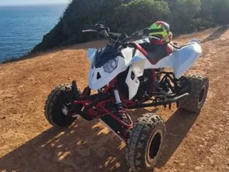 venda moto 4 polaris 525 ktm 2 lugar escape fmfes + marcha atrás lagos (são sebastião e santa maria)