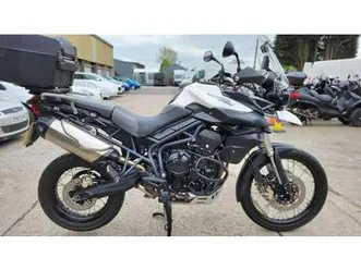 2012 62 triumph tiger 800 xc white v nice 8k miles top box history new mot