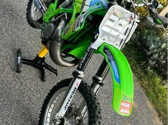 kawasaki kx 250 1991 préparée suspensions échappement usine