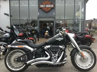 2021 harley-davidson softail flfbs fat boy 114 flfbs two tone (21my) hd softail petrol manual