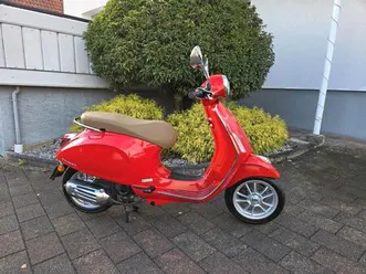 vespa primavera 50 s piaggio 80er style mit topcase