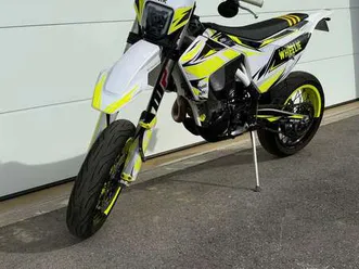 husqvarna fe 450 supermoto weiß