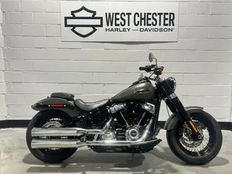 2018 harley-davidson® softail slim® industrial gray denim flsl