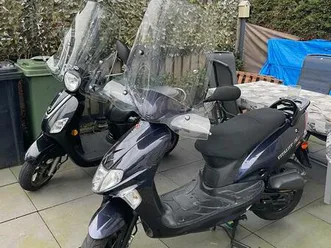 ② 2 scooters te koop sym fiddle kymco vitality