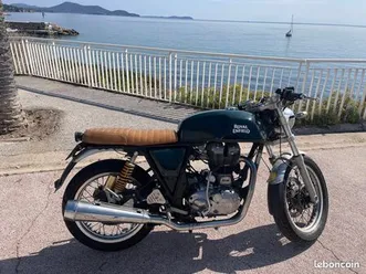 vends moto royal enfield, continental gt 535, vert anglais, 10600km, 2017