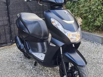 skuter peugeot kisbee 50 cc 2021r 3100km! black edition! wtrysk! led! lask