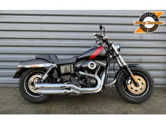 harley-davidson dyna fat bob 1690 2014 1690 cm3 | moto custom | 20 650 km | noir | 35520 la meziere