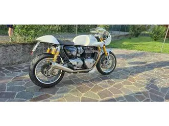 triumph thruxton 1200r bianco
