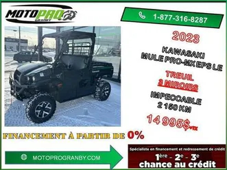 2023 kawasaki mule pro-mx eps le promx mule très bonne condition