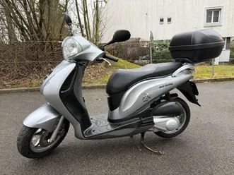 honda ps125i roller, topcase, silber - winterpreis!