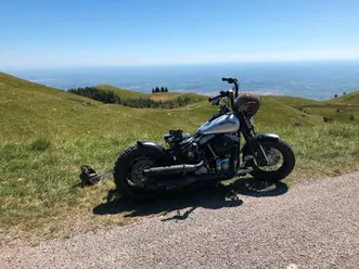 harley davidson cross bones custom bobber - unikat