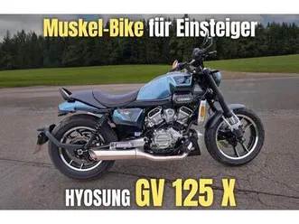 b196 hyosung aquila gv125x abs 2000 km ez 7/25, garantie 7/27