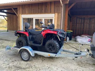 quad can am outlander max 700 + remorque