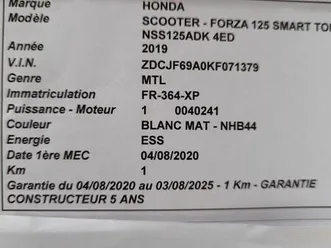 honda forza 125 top box