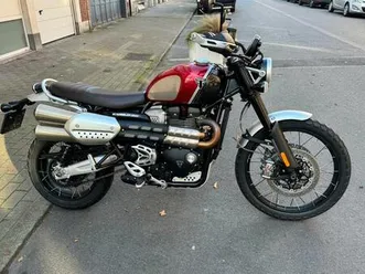 ② triumph scrambler 1200 xc gold line