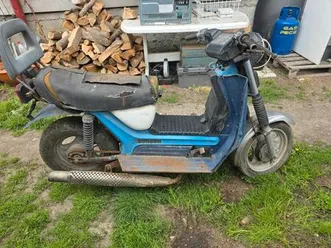 simson sr50 im klassischen blau/weiß als winterprojekt