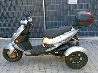 pgo tr3 50 trike 45km/h dreirad roller scooter mit rückwärtsgang