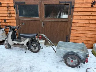 simsonroller sr 50 mit original anhänger und papieren