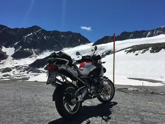 bmw r1200gs, koffer, topcase, navi, led