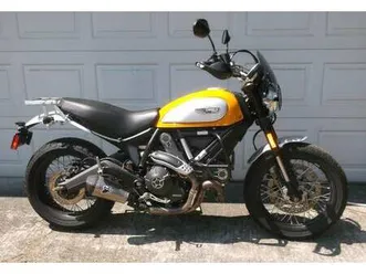 2016 ducati scrambler 800 classic, yellow, 2203 orig. miles.