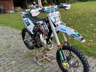 motocross enduro dirt bike weiß - gut gepflegt