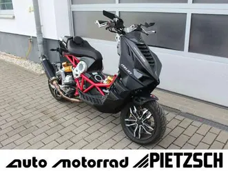 italjet dragster 300 abs akrapovic malossi öhlins zwart