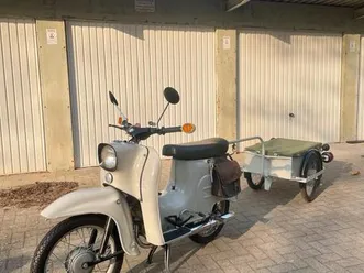 simson kr 51/1s „schwalbe“ (1978) mit hycomat und anhänger