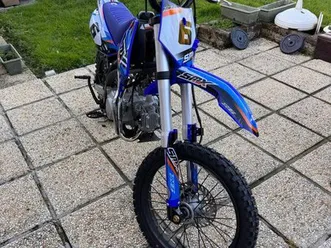 moto dirt bike smx rfz enduro 125 cc bleu adulte