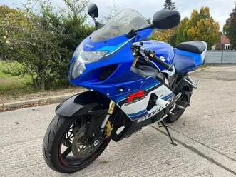 2005 05 suzuki gsxr 750 k5 gsxr750 blue white sports supersport new mot